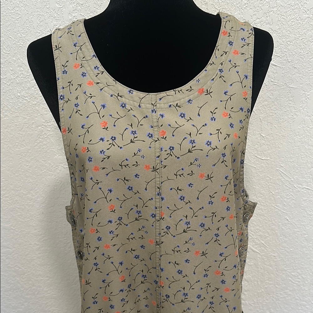 Authentic Directives Country Floral Maxi Dress - Floral Khaki Medium - Picture 2 of 5